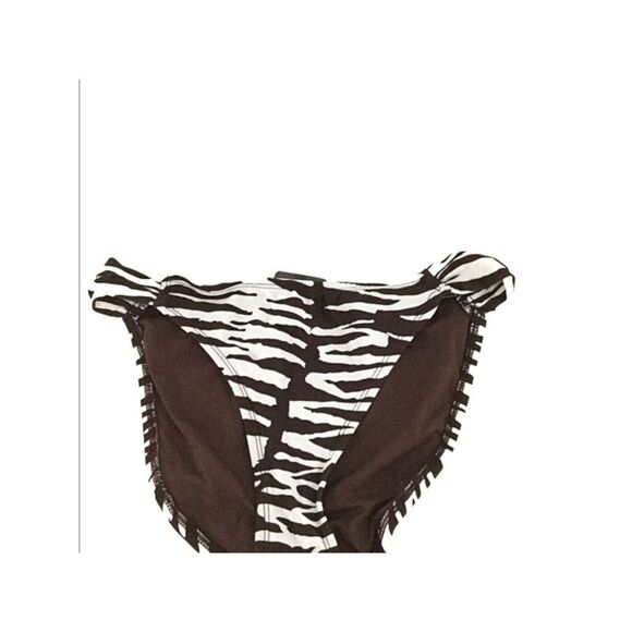 MOSSIMO SUPPLY CO. Other - MOSSIMO SUPPLY CO. Women's Brown Printed Shirred Bikini Swimwear Bottom L